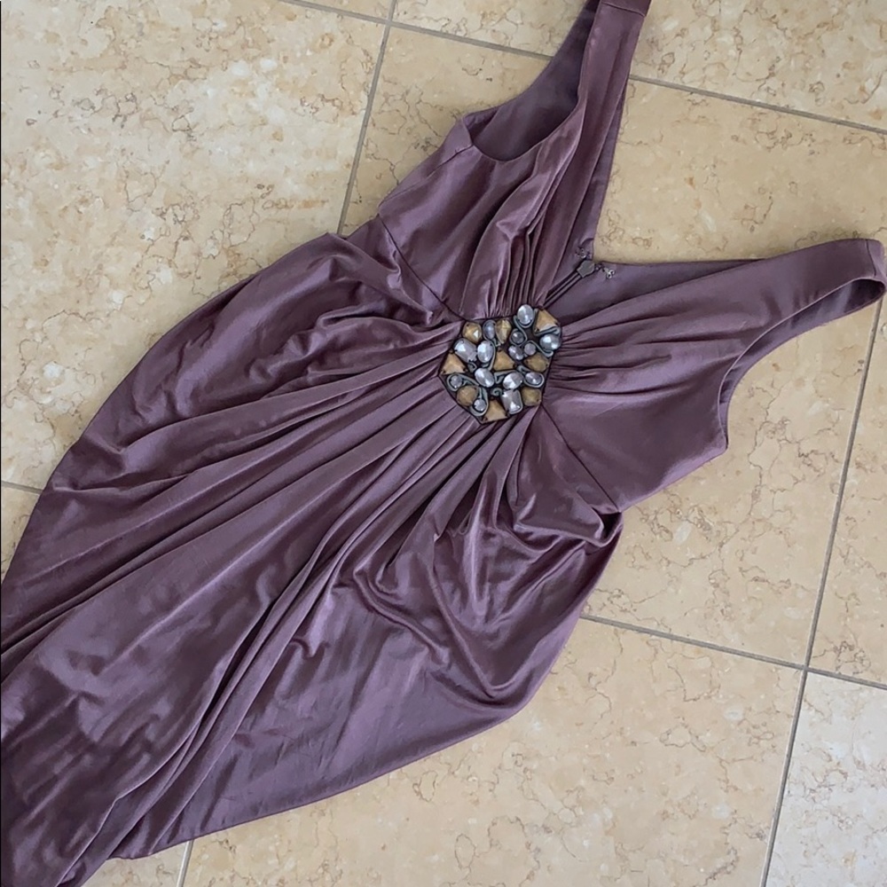BCBG sleeveless v neck dress